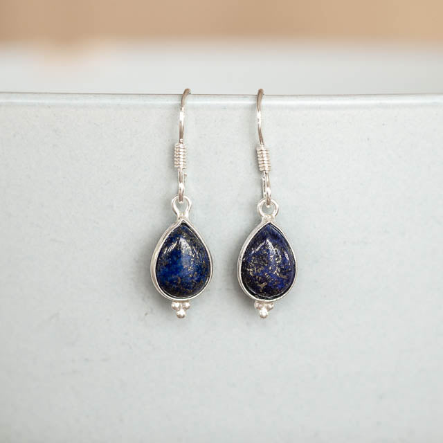 Dangle Lapis Lazuli Earrings