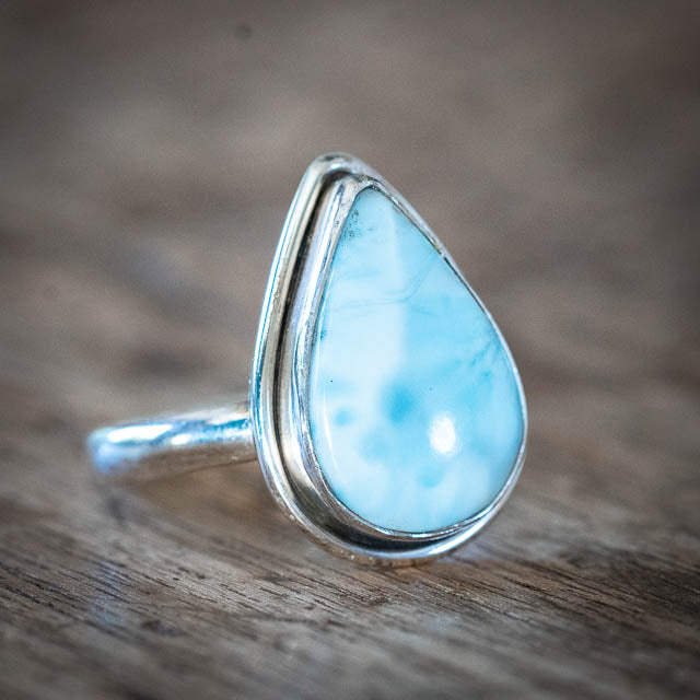 Larimar Tear Ring