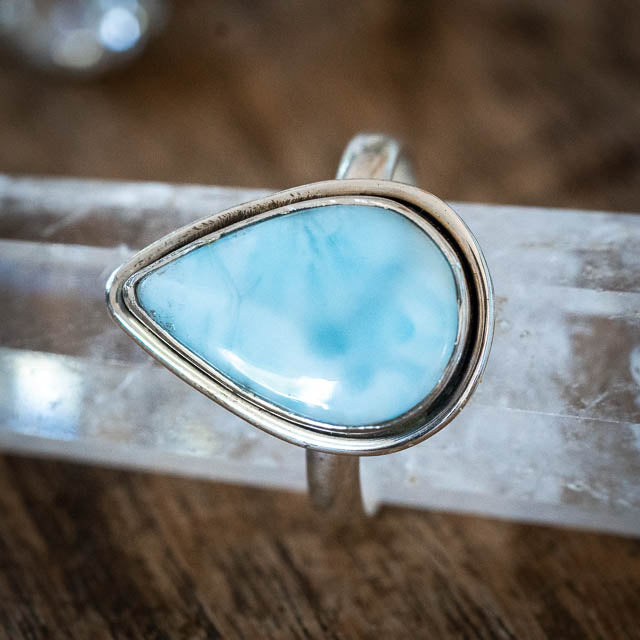Larimar Tear Ring