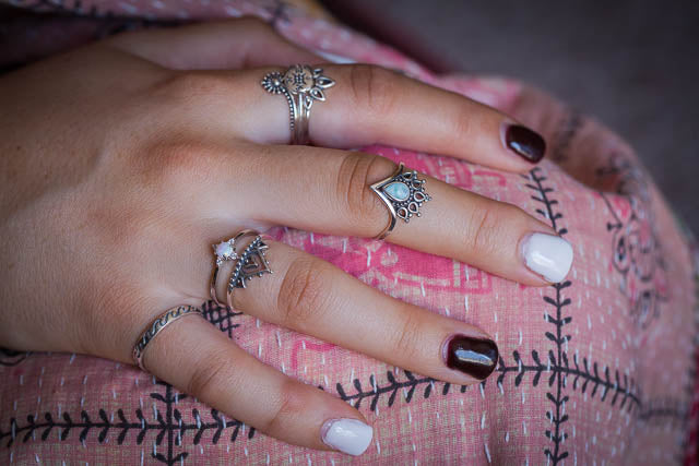 Boho Stacker Crown Ring