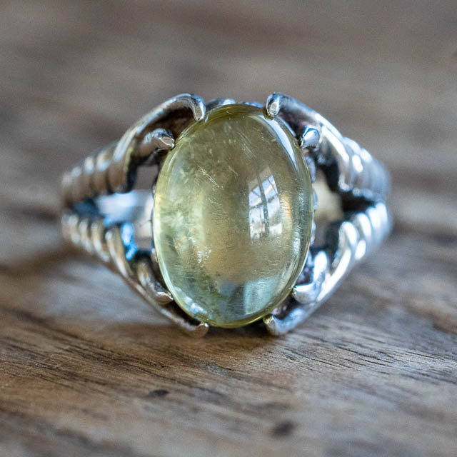 Lemon Quartz Spell Ring