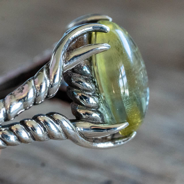 Lemon Quartz Spell Ring