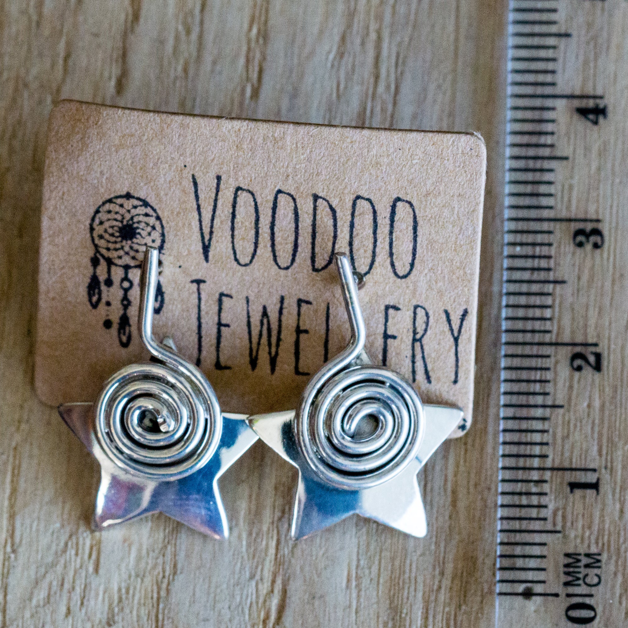 Spiral Star Earrings