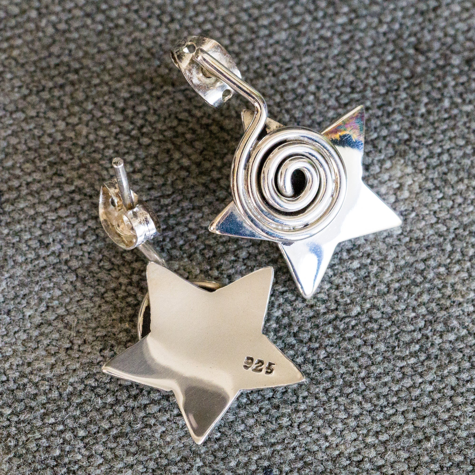Spiral Star Earrings