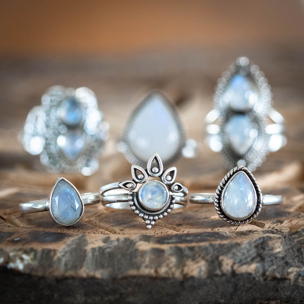 Moonstone Rings