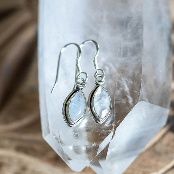 Marquise Moonstone Earrings