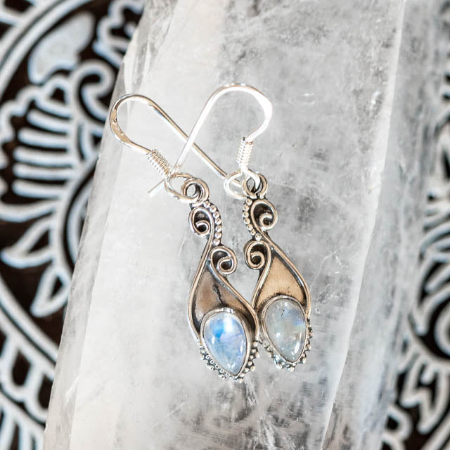 Boho Moonstone Earrings