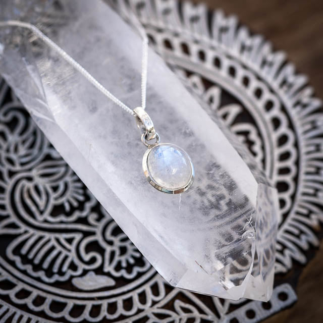 Oval Moonstone Necklace