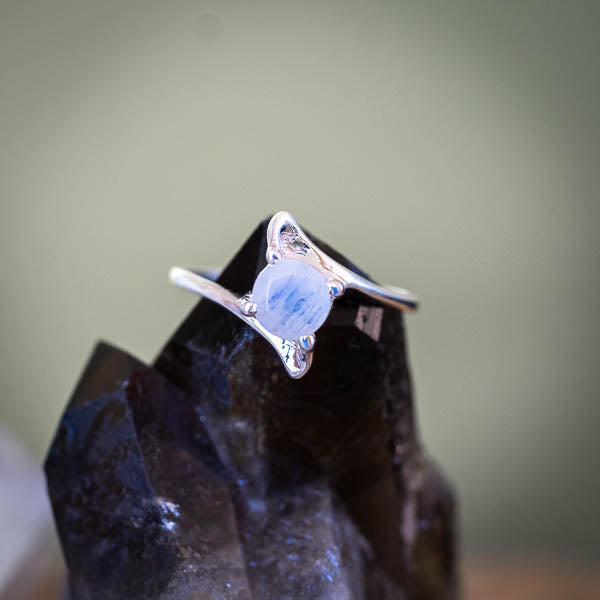 Moonstone Twist Ring