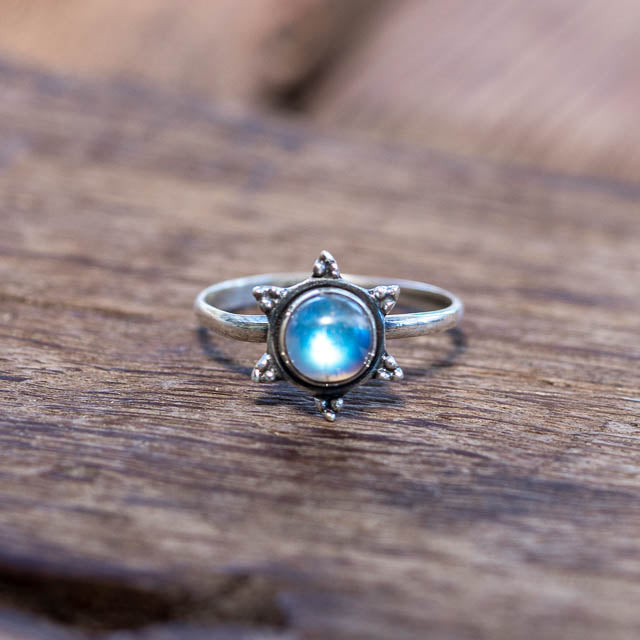 Starburst Moonstone Ring