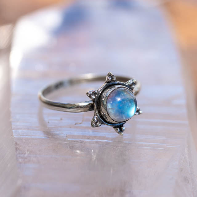 Starburst Moonstone Ring