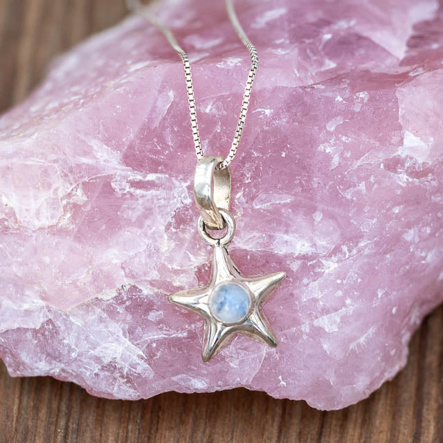 Star Moonstone Necklace