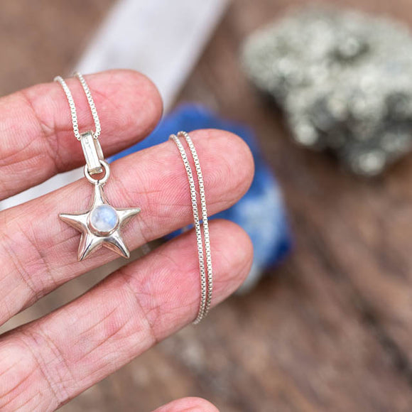 Star Moonstone Necklace