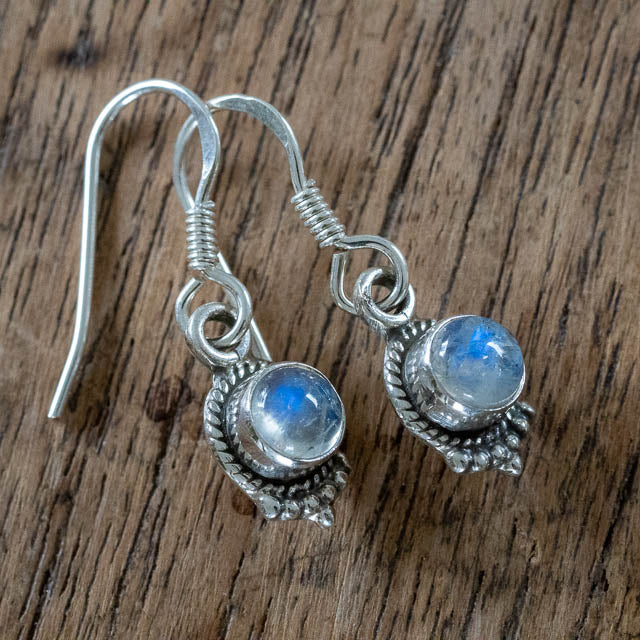 Dainty Moonstone Earrings