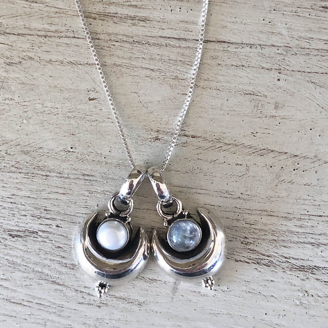 Cresent Moonstone Necklace