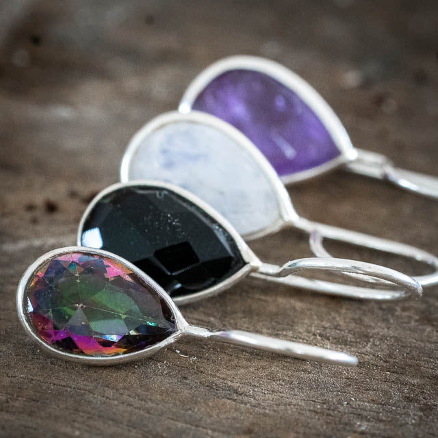 Mystic Topaz Tear Earrings