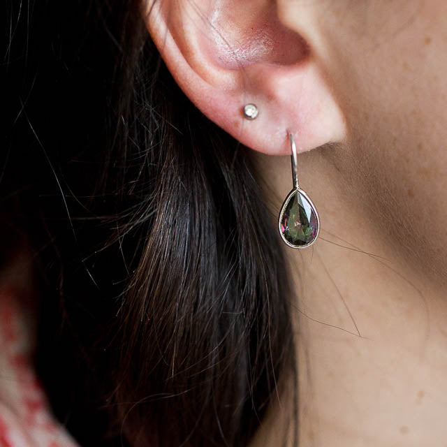 Mystic Topaz Tear Earrings