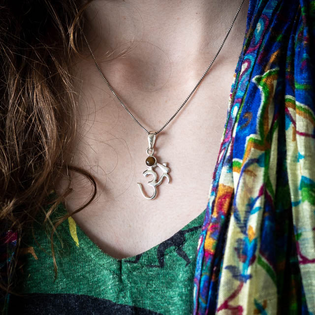 Om Amethyst Necklace