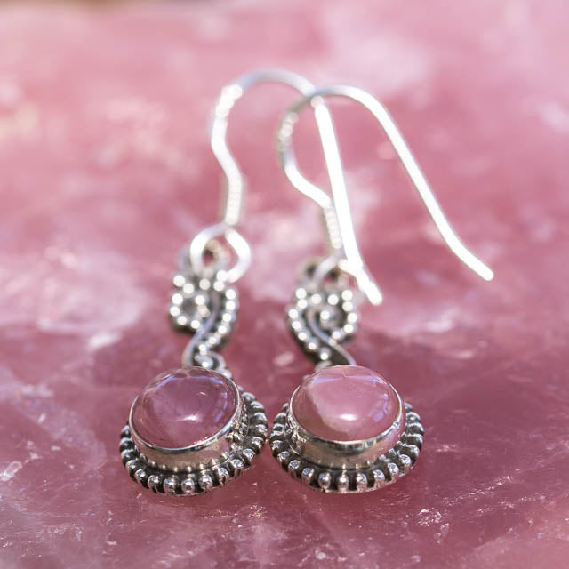 Danika Pink Opal Earrings