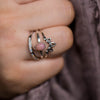 Pink Opal Pear Ring