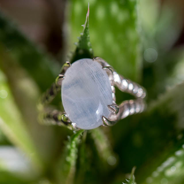 Rainbow Moonstone Spell Ring