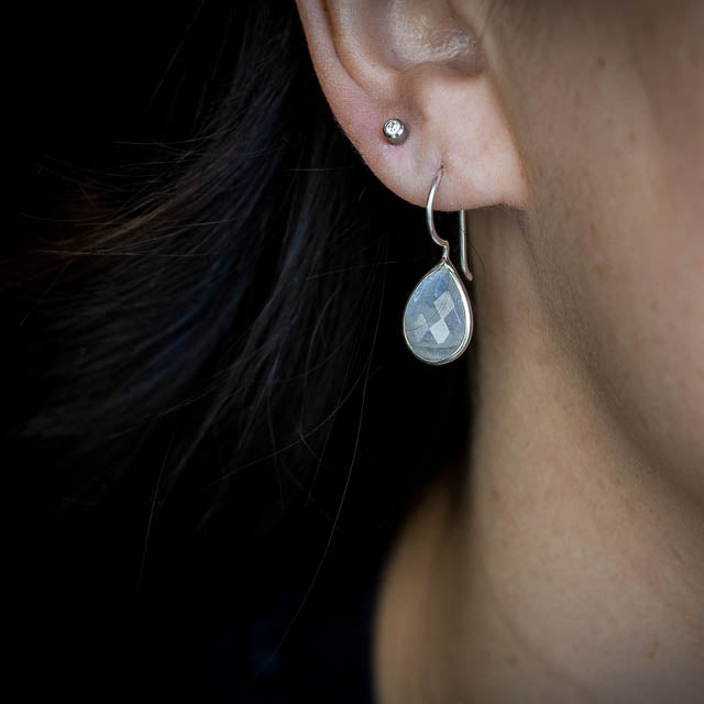 Moonstone Tear Earrings