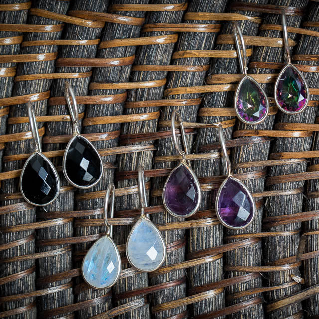 Moonstone Tear Earrings