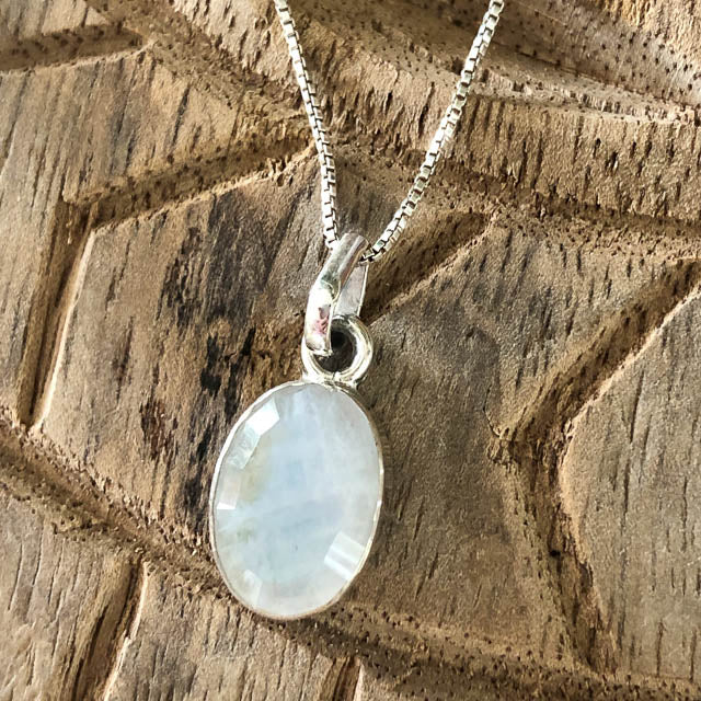 Oval Moonstone Necklace