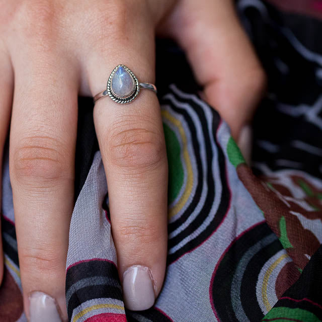 Moon Drop Ring