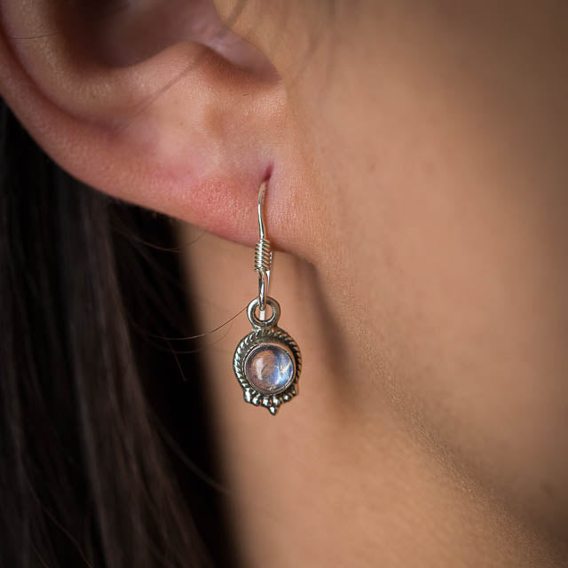 Dainty Moonstone Earrings