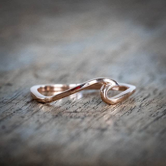 Rose Gold Wave Ring