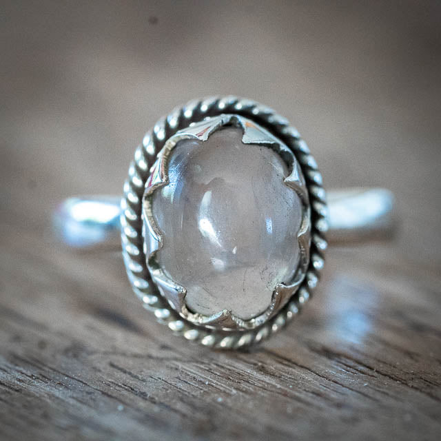 Bohemian Rose Quartz Ring