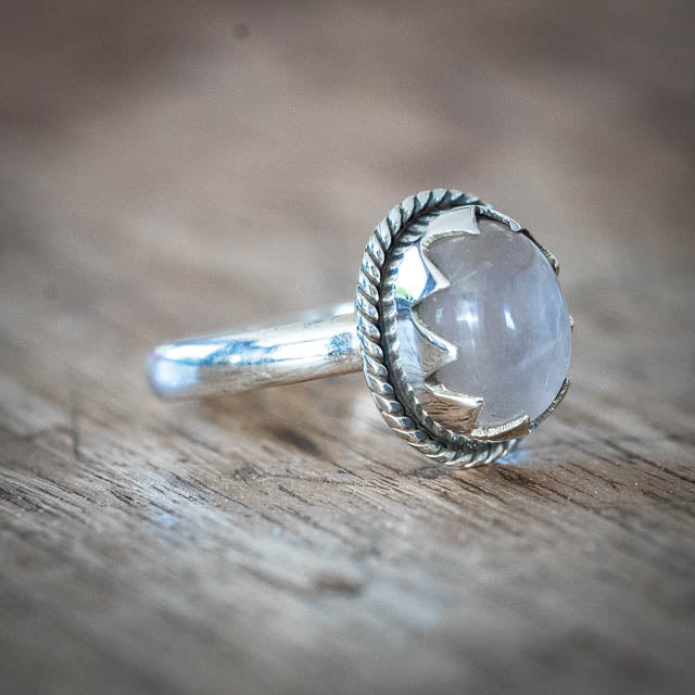 Bohemian Rose Quartz Ring