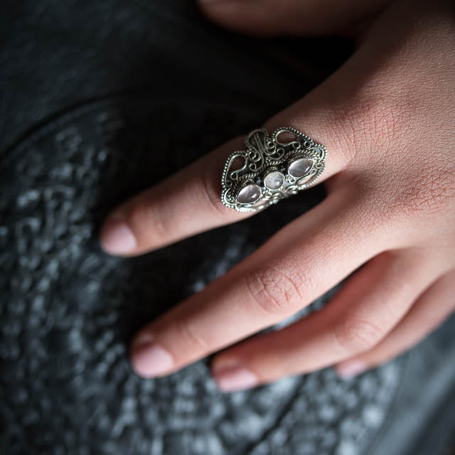 Indie Rose Quartz Ring