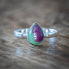 Ruby Zoisite Tear Ring