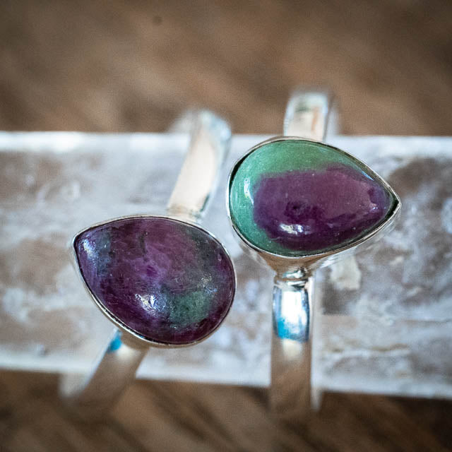 Ruby Zoisite Tear Ring