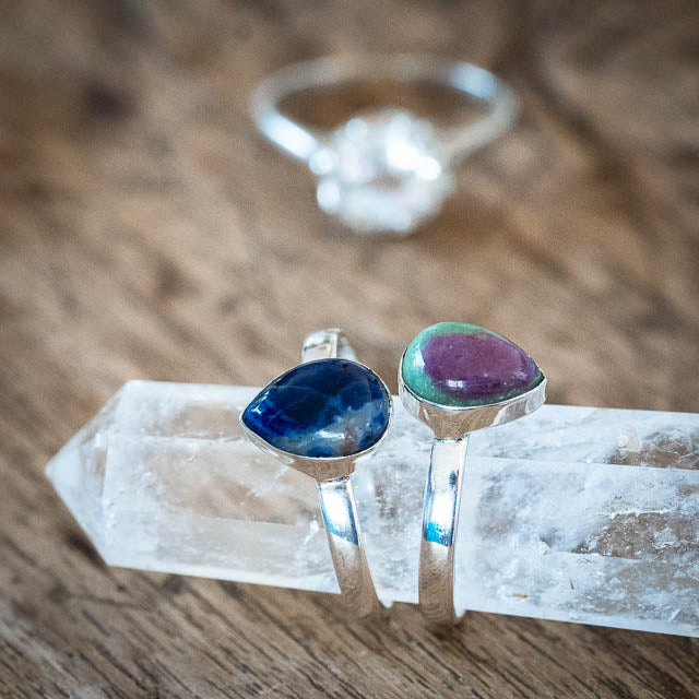 Ruby Zoisite Tear Ring