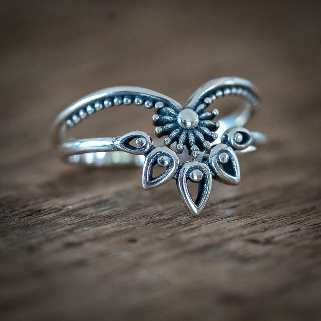 Boho Stacker Crown Ring