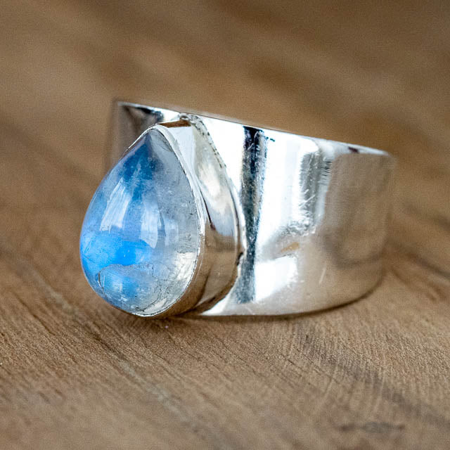 Sterling Moonstone Ring