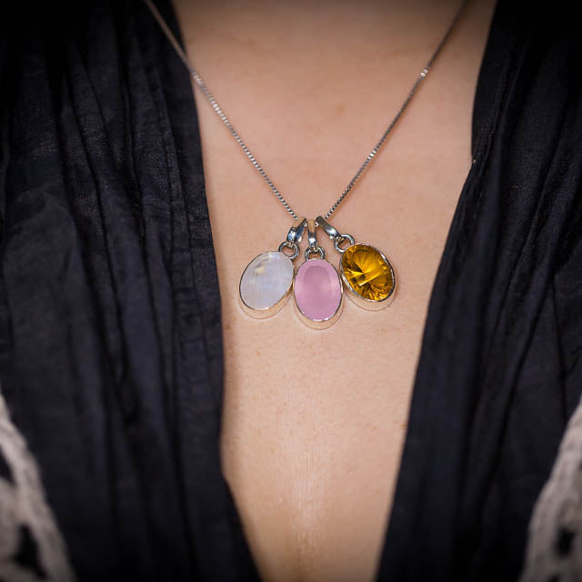 Oval Moonstone Necklace