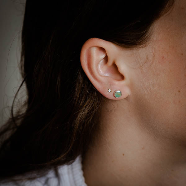 Round Turquoise Studs