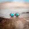 Oval Turquoise Studs