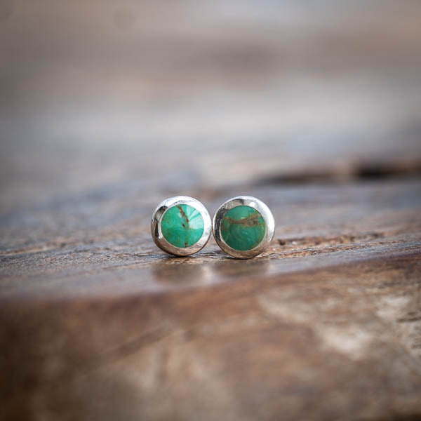 Round Turquoise Studs