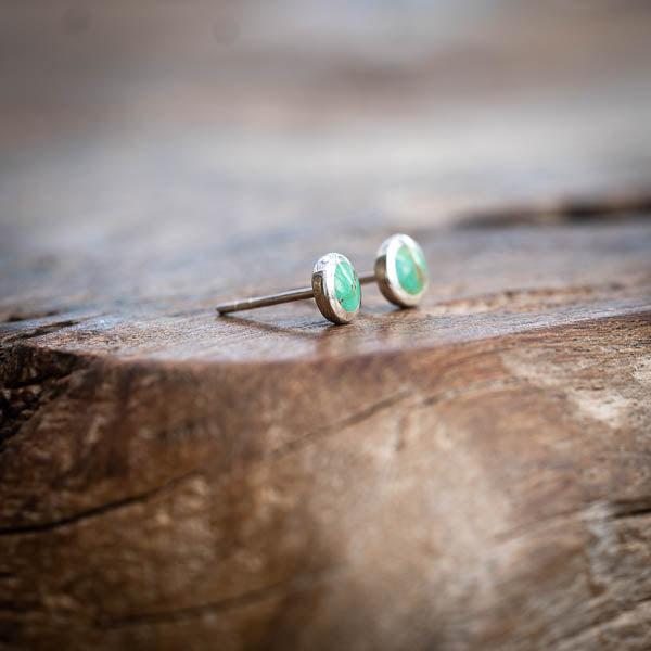 Round Turquoise Studs