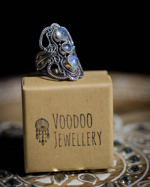 Indie Moonstone Ring