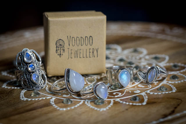 Large Teardrop Moonstone Ring