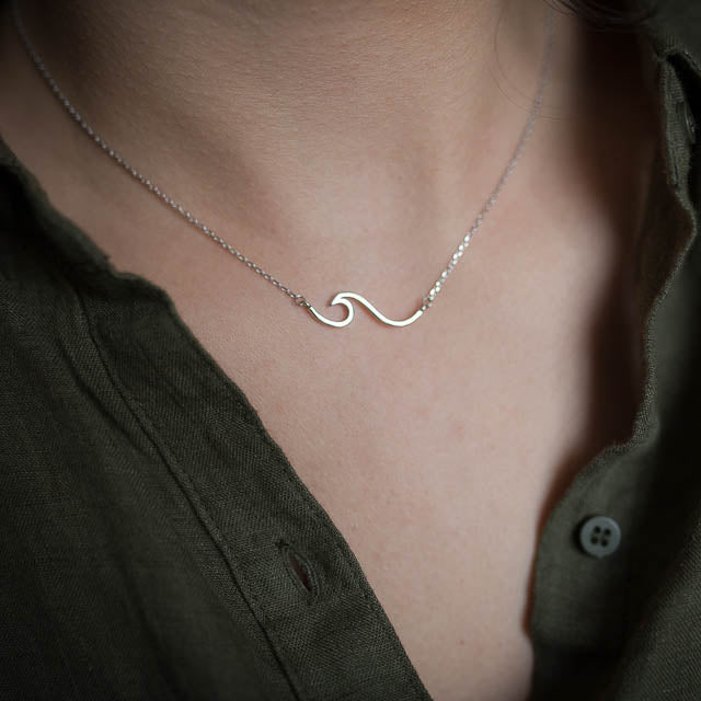 SILVER WAVE NECKLACE | 925.co.nz