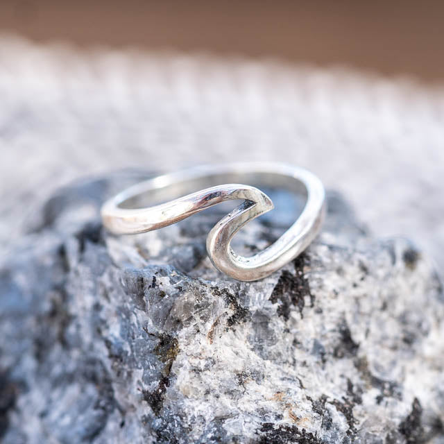 Silver Wave Ring
