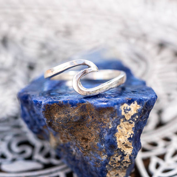 Silver Wave Ring - Voodoo Jewellery
